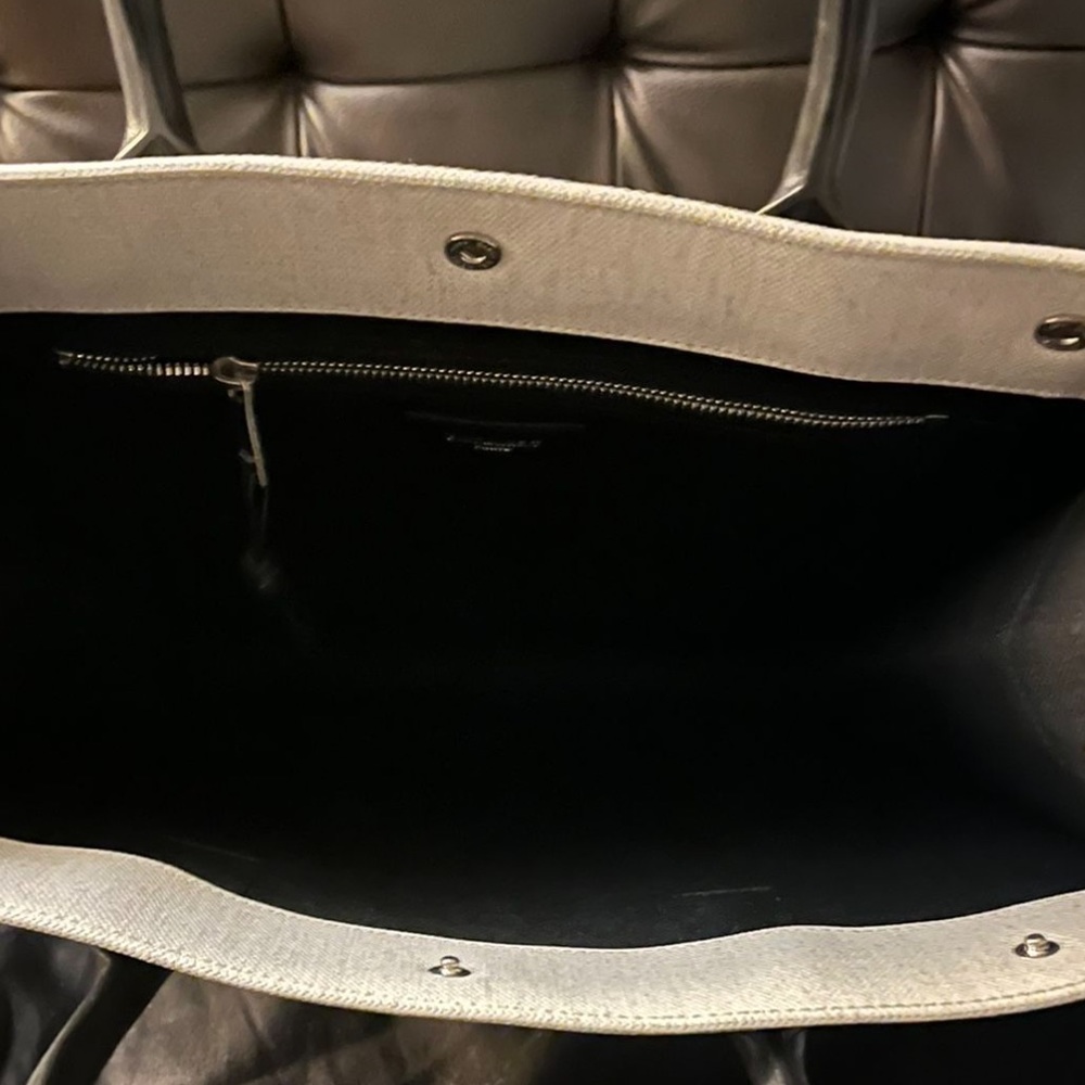 NWT Authentic YSL Saint Laurent Rive Gauche Tote Bag in Greggio Nero! MSRP $1990 - Picture 12 of 16